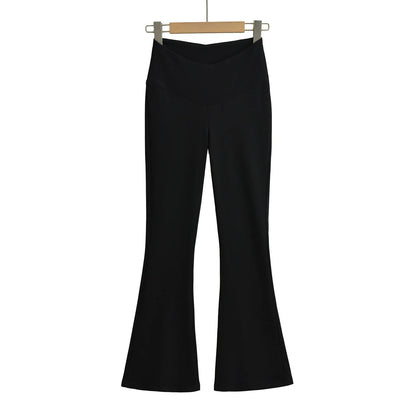 UNIKCOSA Velora V-Waist Design Flared Pants Cotton 💫