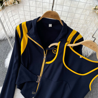 UNIKCOSA Velora Three-Piece Sports Suit Dark Blue 💫