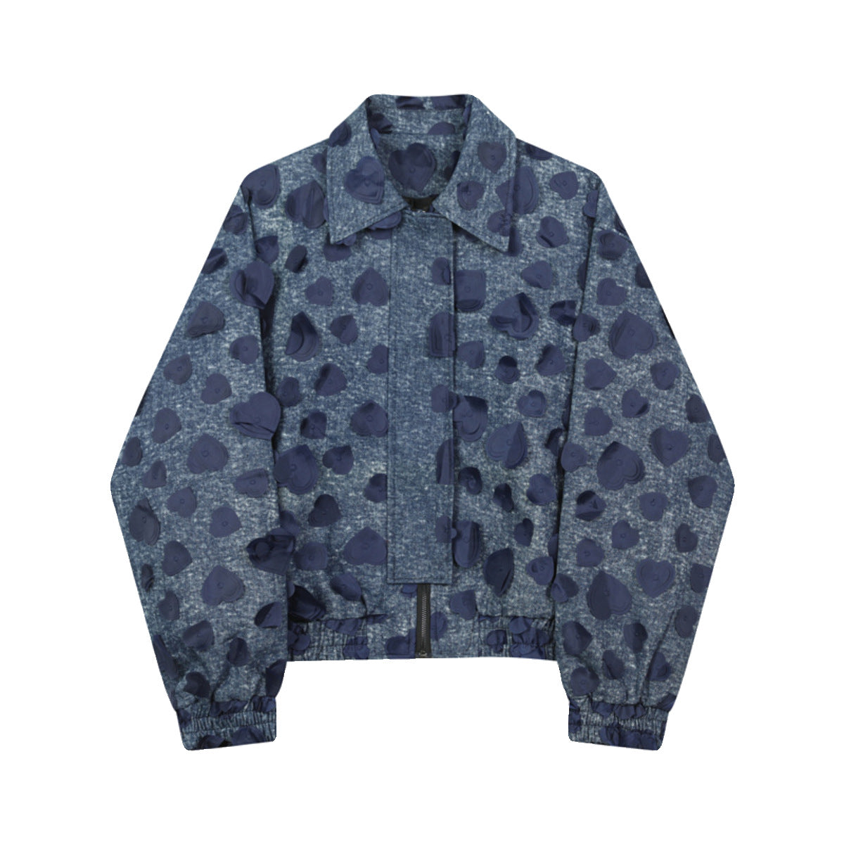 UNIKCOSA UrbanSoul Denim Jacket Plus Size Jacquard Lapel 💫