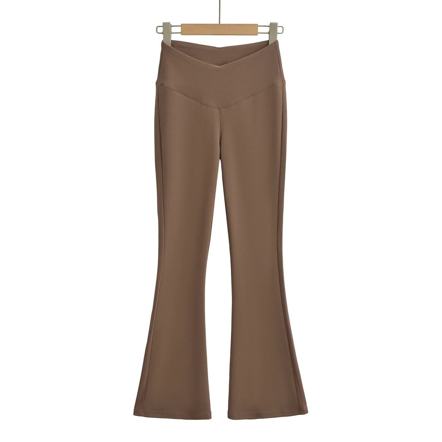 UNIKCOSA Velora V-Waist Design Flared Pants Cotton 💫