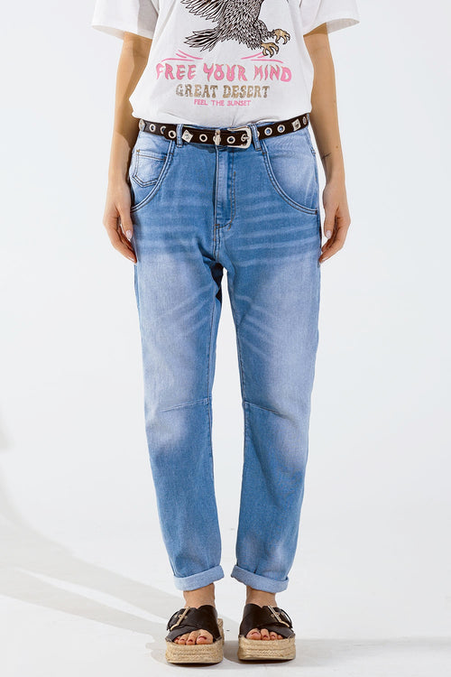 Basic Boyfriend Jeans With Stitch Detail — view 1 of 8
