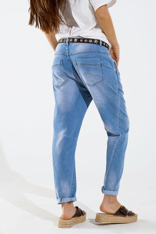 Basic Boyfriend Jeans With Stitch Detail — view 2 of 8