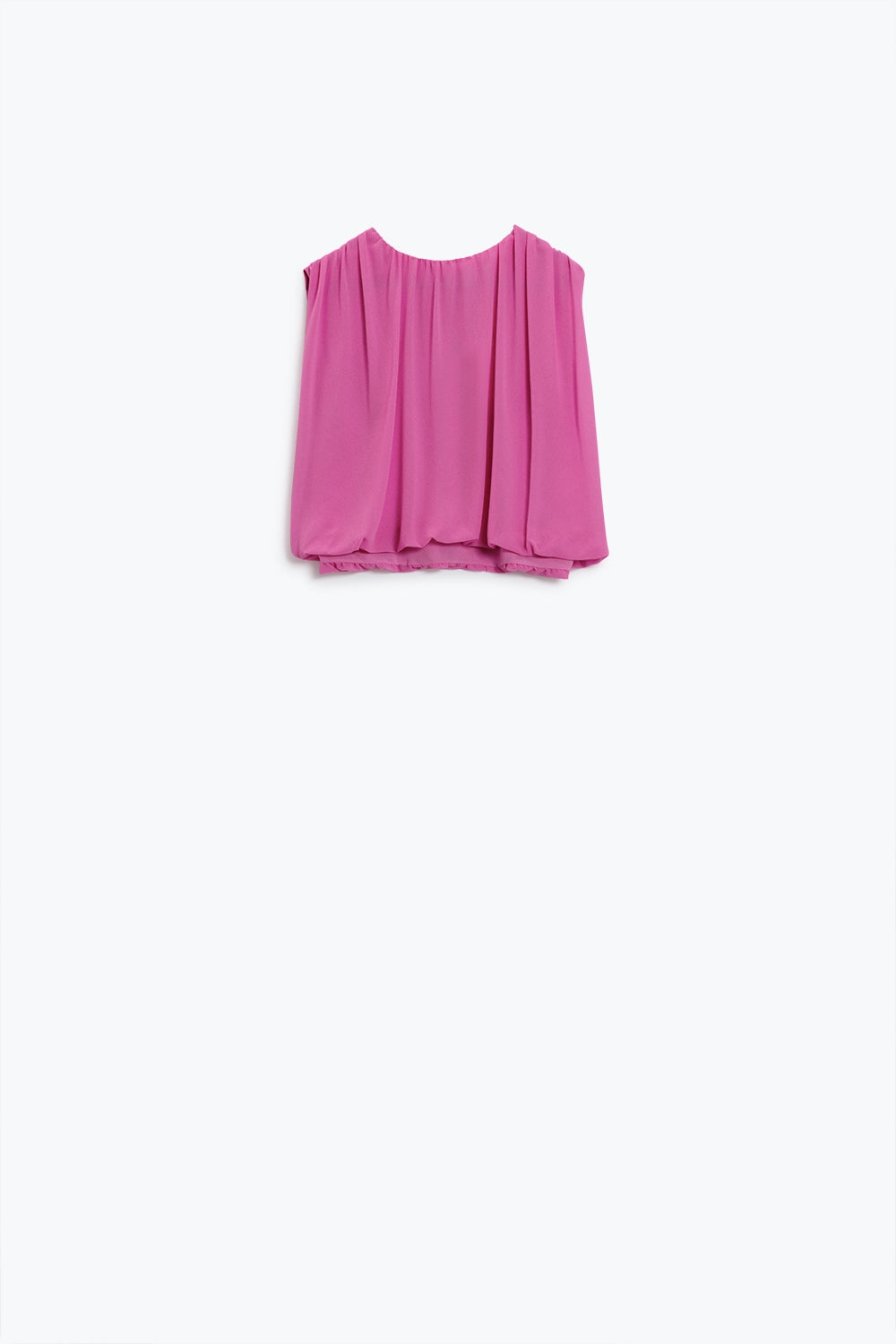 Pink Top With Ruche Design
