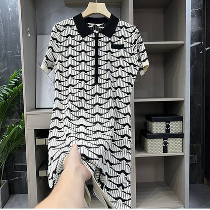 UNIKCOSA Velora Dress Pure Stripe Tencel Ice Silk 💫