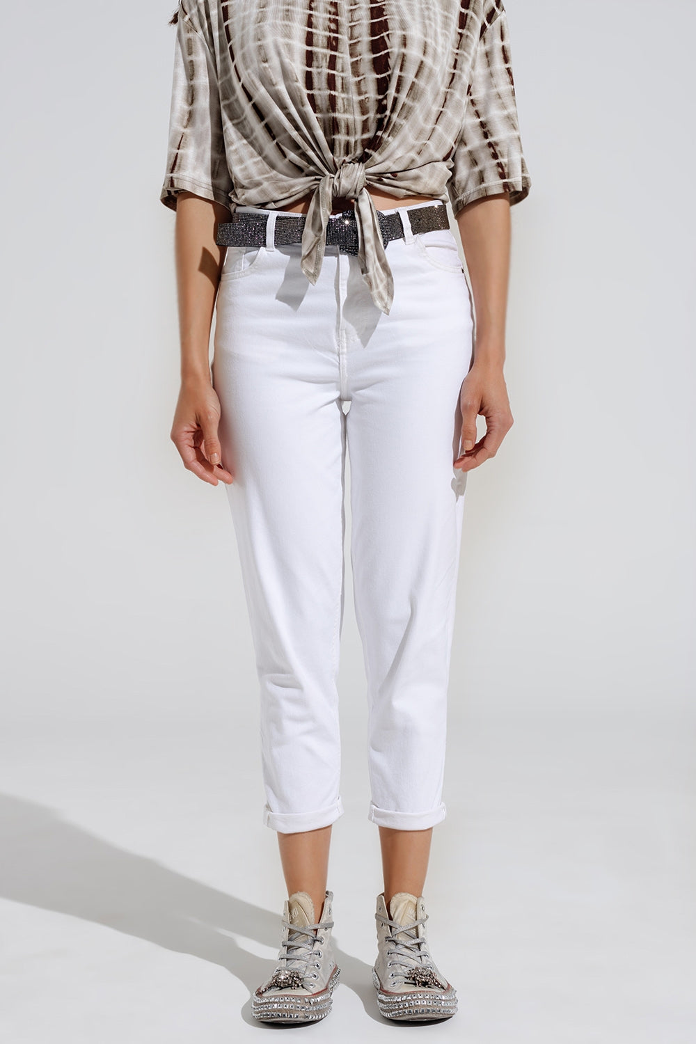 Ankle skinny  Basic Jeans in white