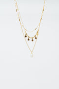 3 in 1 necklace with star and pearl detail