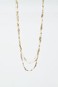 3 in 1 necklace with different type of beads