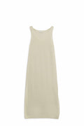Sleeveless Maxi White Dress With Side Slit