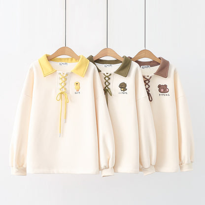 UNIKCOSA Velora Cartoon Animation Cotton Long Sleeve Top 💫