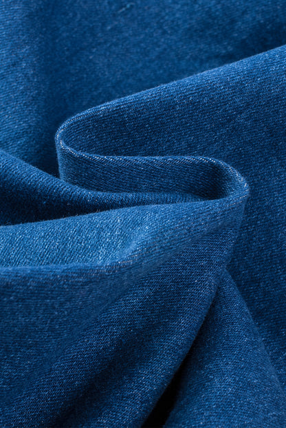 UNIKCOSA Velora Denim Jumpsuit Flared Leg Spaghetti Strap 💫