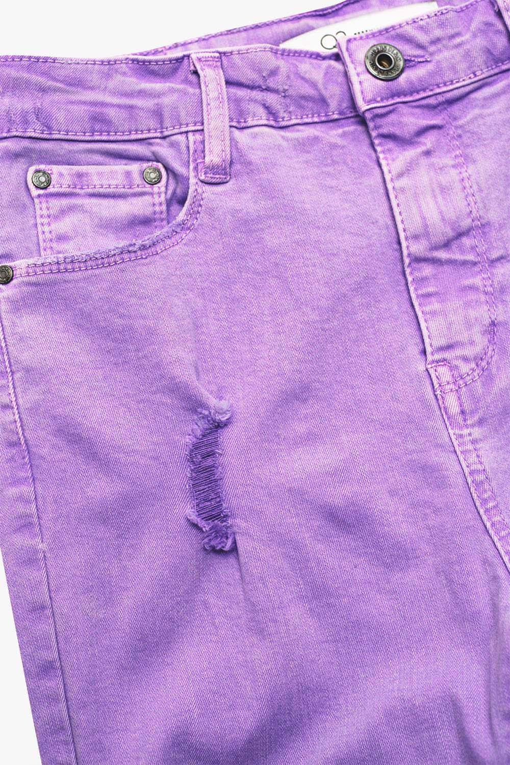 High Waisted super Skinny Jeans In Purple