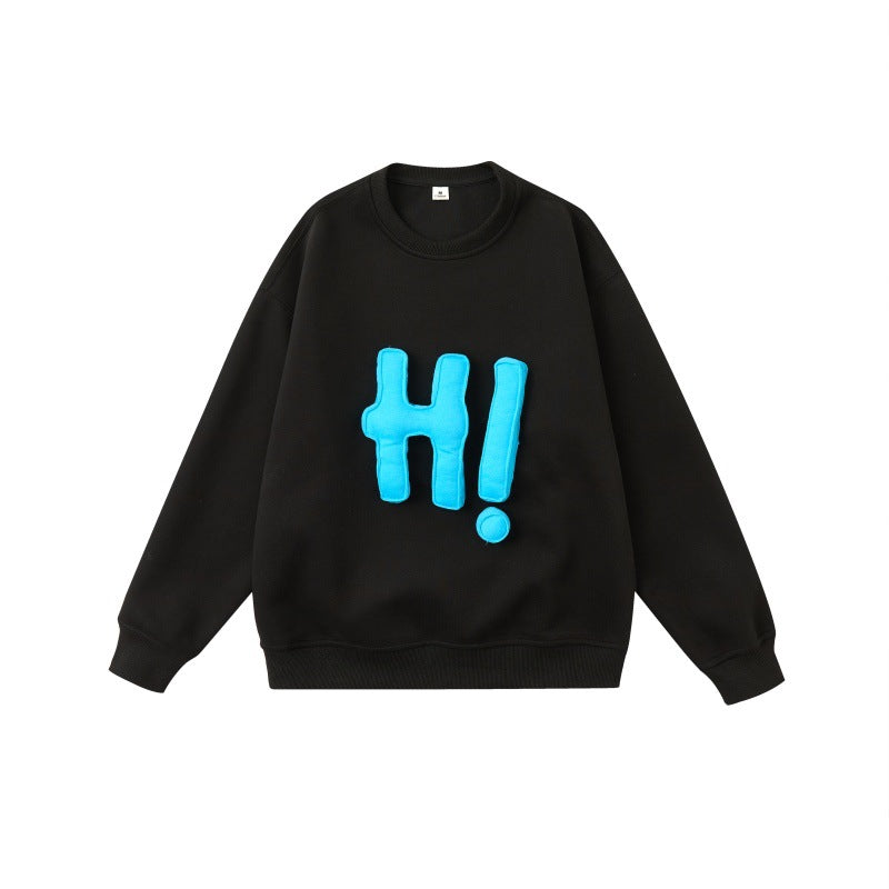 UNIKCOSA UrbanSoul Letter Graphic Crewneck Sweatshirt 💫