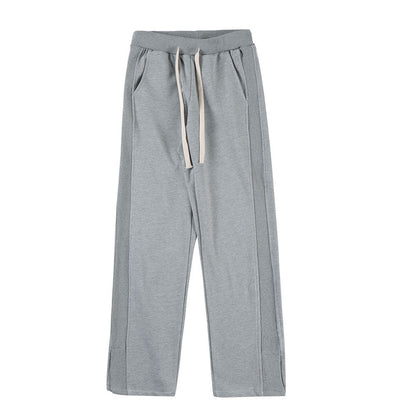 UNIKCOSA Velora Split Hem Sweatpants Mid Waist Cotton 🌆