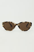 Oval Sunglasses In Havana Brown Gradient Color