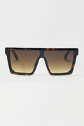 Oversized Squared 70´s Sunglasses in Brown