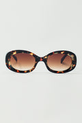 Oval Shapped Sunglasses in Tortoise Shell