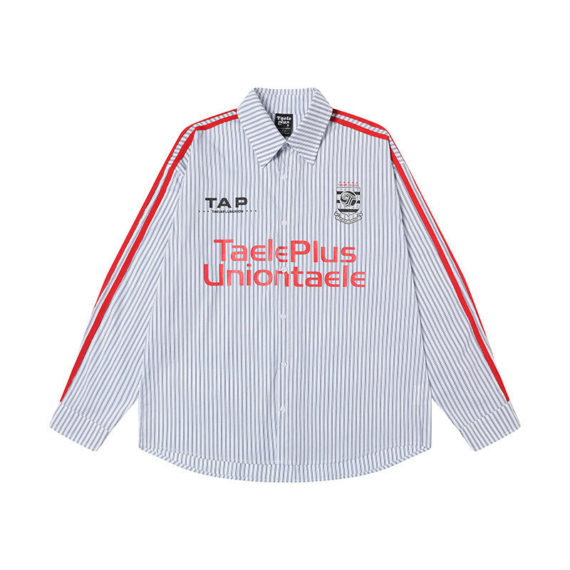 UNIKCOSA Velora Striped Long Sleeve Loose Fit Shirt 💫