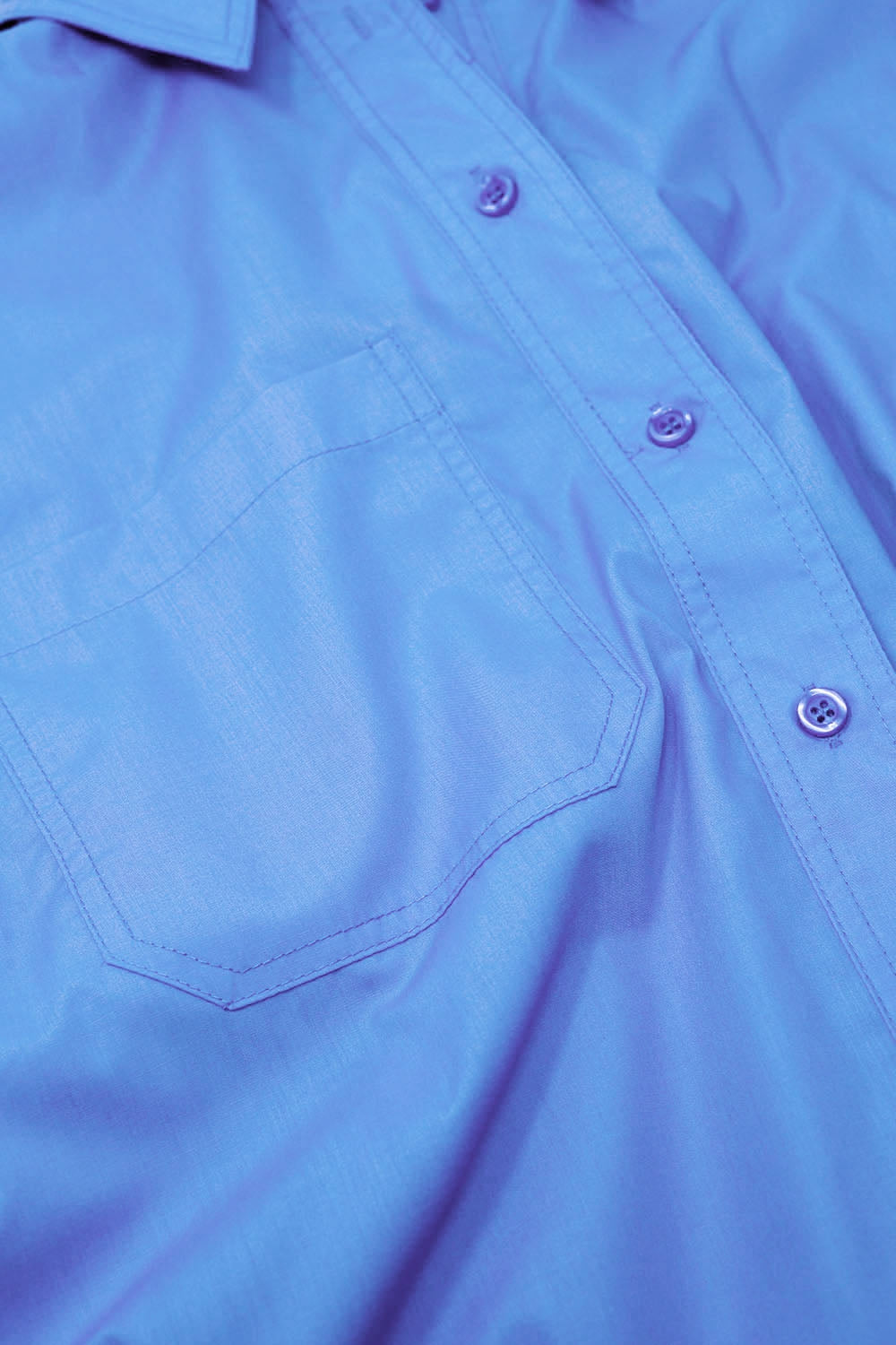 Super Oversized High Low Shirt in Blue