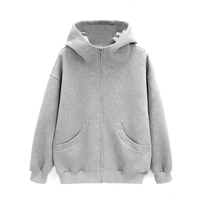 UNIKCOSA UrbanSoul Loose Hoodie Cardigan Street Style 💫