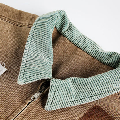 UNIKCOSA UrbanSoul Patchwork Vintage Heavyweight Jacket 💫