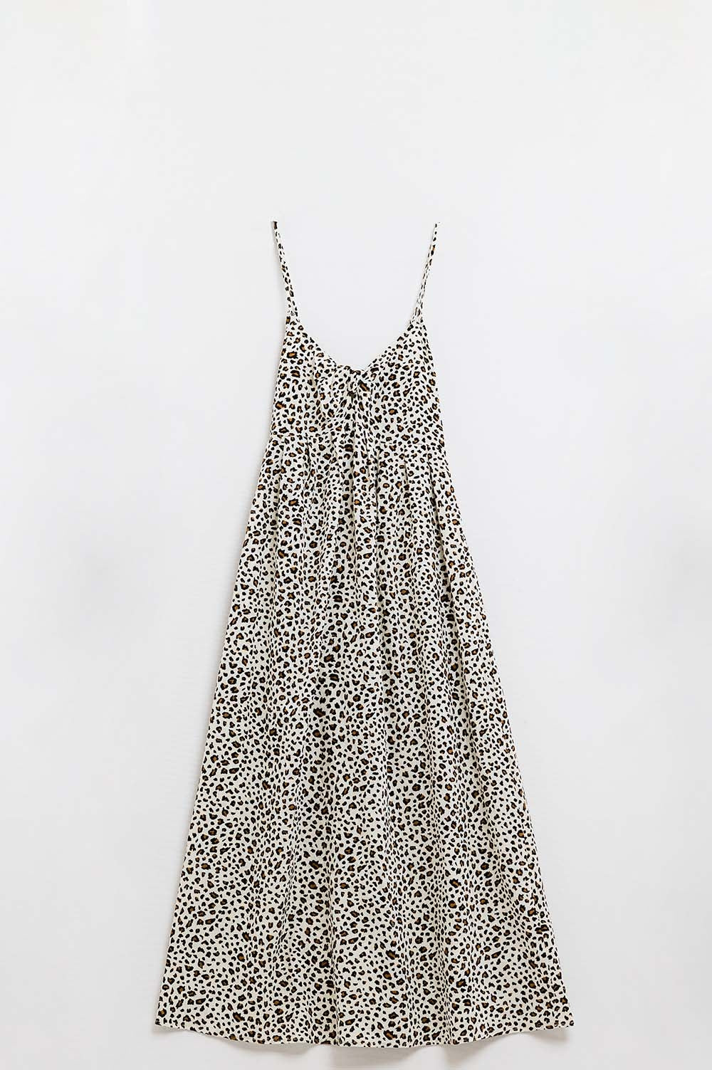 Leopard Print maxi Dress With Knot Detail