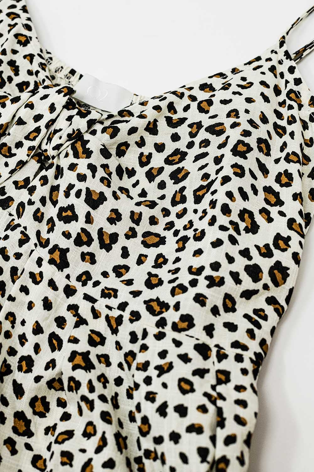 Leopard Print maxi Dress With Knot Detail
