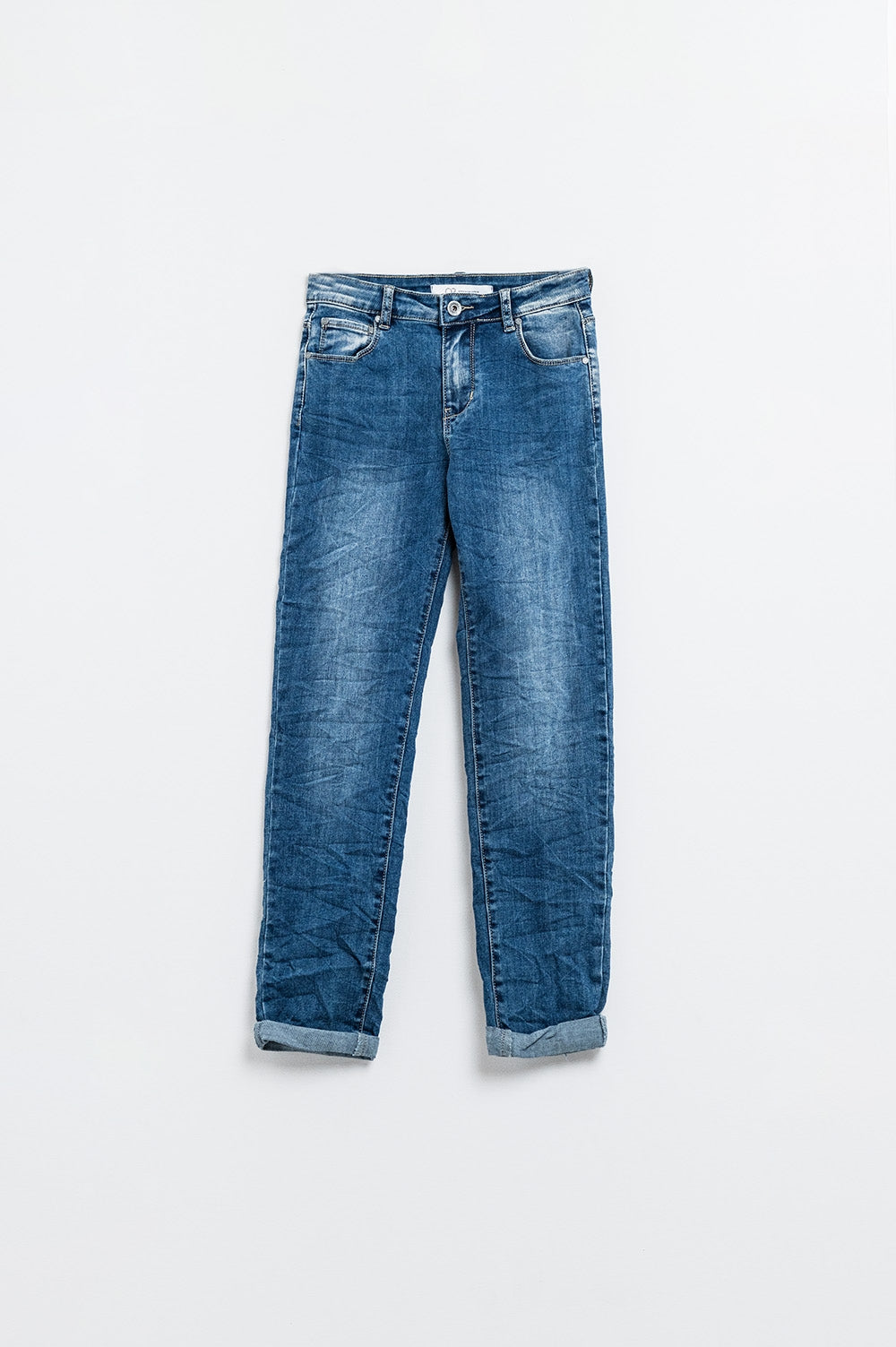 Basic Super Skinny Mid Wash Stretchy Jeans