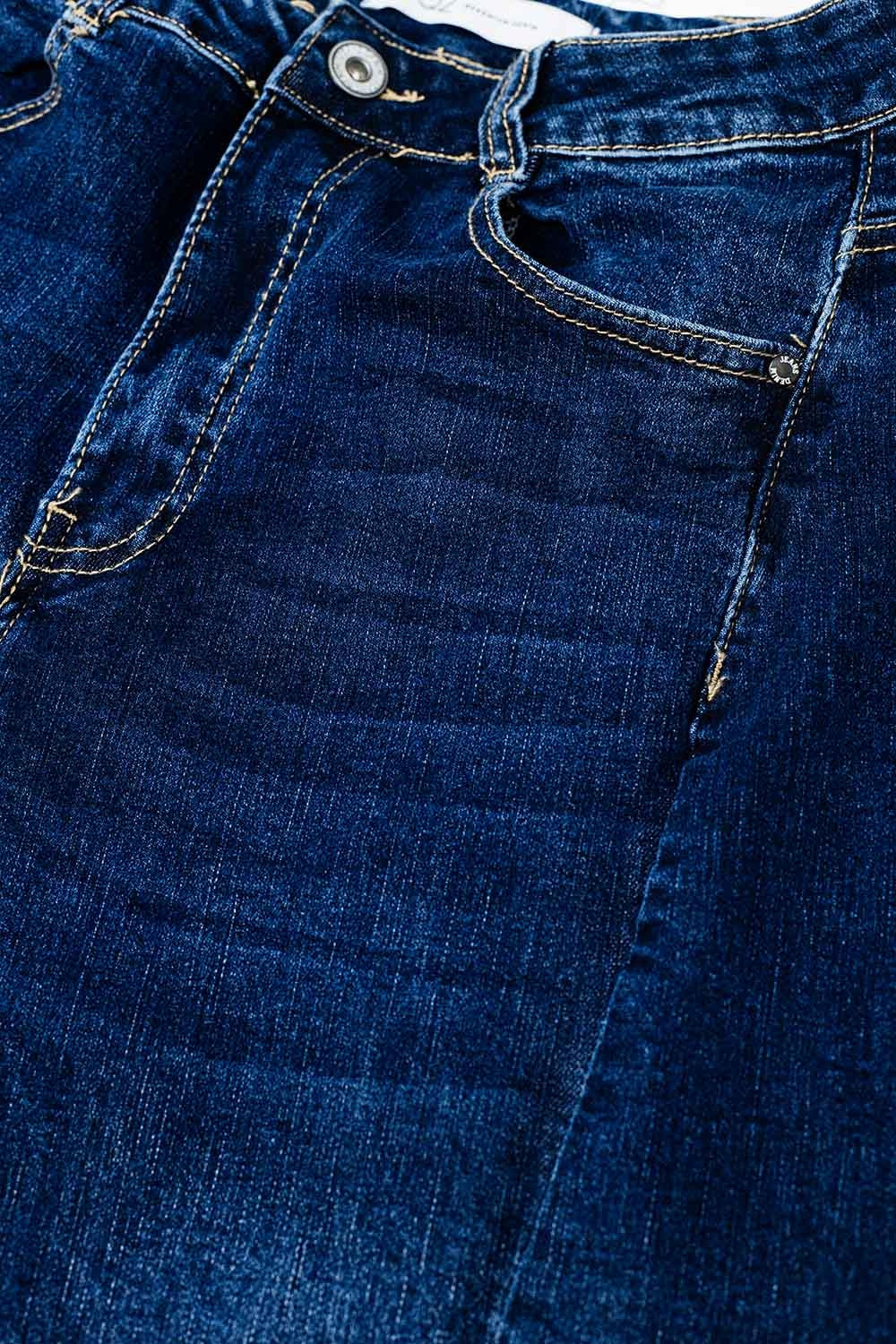 High Waist Wide Leg Jeans with Side Pockets