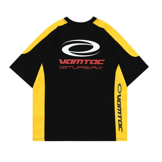 UNIKCOSA Velora Unisex Two-Tone Shoulder Insert Tee 💫