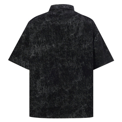 UNIKCOSA NoirFit Mens Cotton Short Sleeve Collar Shirt 💫