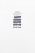 Striped Turtle sweater In light grey