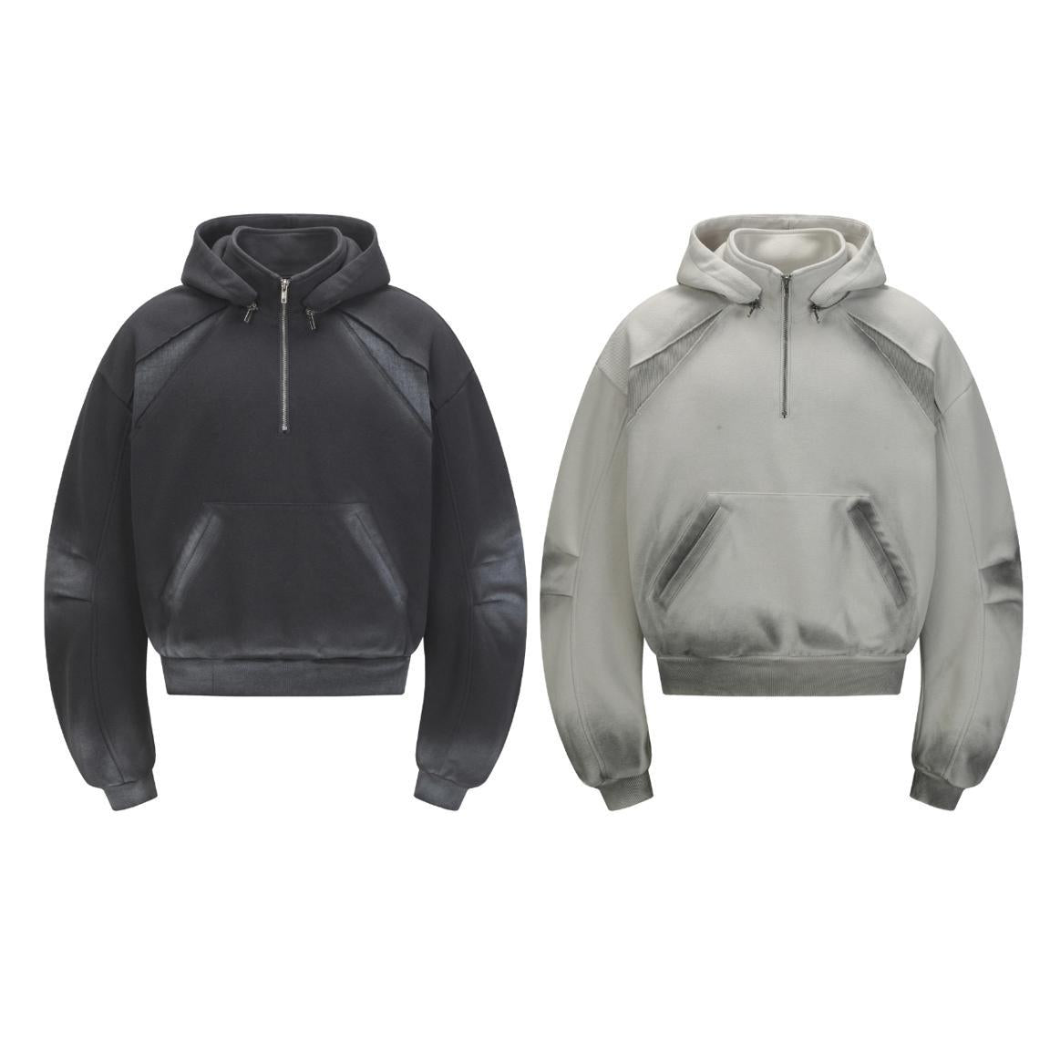UNIKCOSA Velora Half Zip Heavy Duty Hooded Sweatshirt 💫