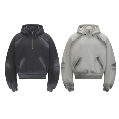 UNIKCOSA Velora Half Zip Heavy Duty Hooded Sweatshirt 💫