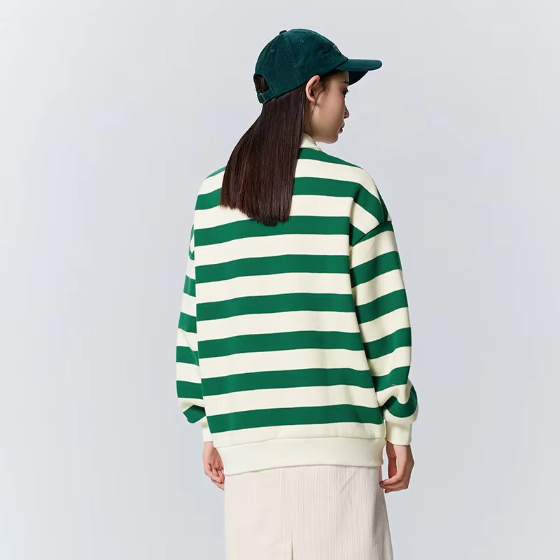 UNIKCOSA Velora Alphabet Embroidered Velvet Hoodie Polo 💫