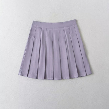 UNIKCOSA NoirFit Peach Heart Embroidered Half Length Skirt🌸