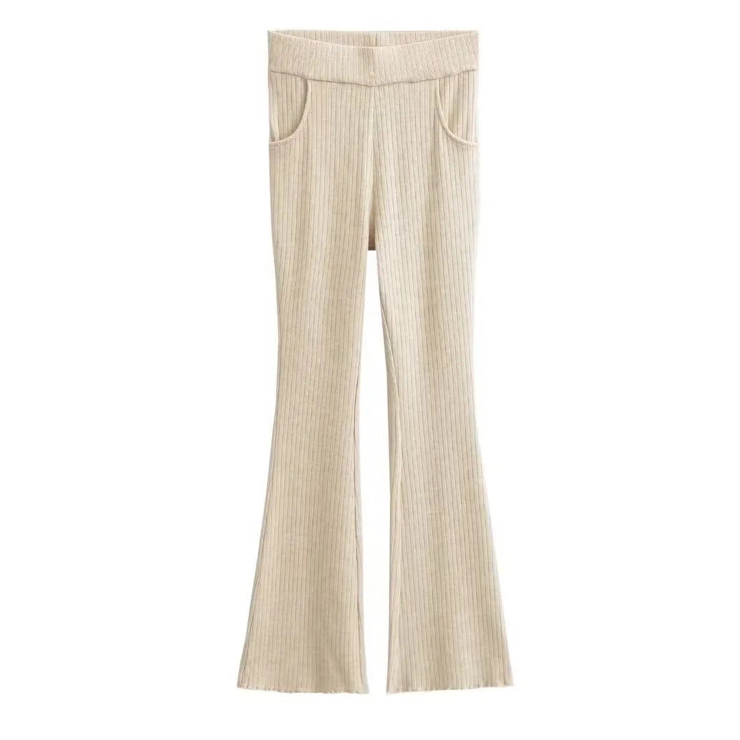 UNIKCOSA Velora High Waisted Slim Fit Flared Pants 💫