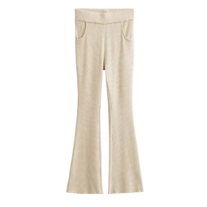 UNIKCOSA Velora High Waisted Slim Fit Flared Pants 💫