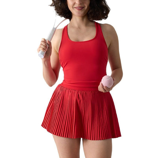 UNIKCOSA LuxeEase Tennis Skirt Set Built In Bra For Sport 💫