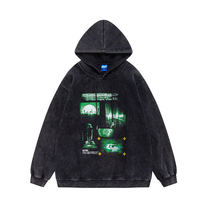 UNIKCOSA RetroMuse Retro Print Couple Hoodie Unisex 💫