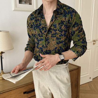 UNIKCOSA Velora Floral Loose-Fit Short Sleeve Shirt 💫