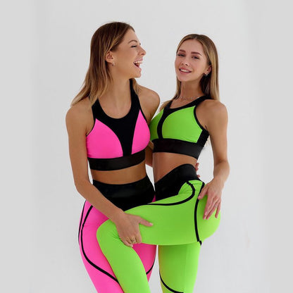 UNIKCOSA NoirFit Two-Piece Sports Stitching Fitness Set 💫