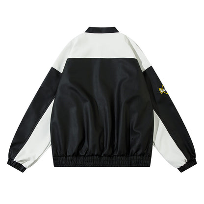 UNIKCOSA Velora Racing Leather Jacket Streetwear 🔥