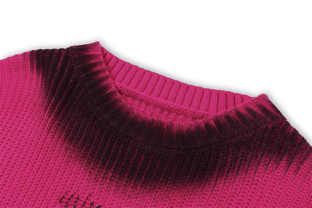 UNIKCOSA Letter Crew Neck Sweater – Street Style Pullover for Men