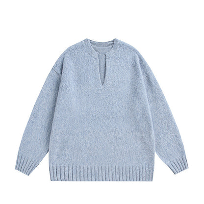 UNIKCOSA LuxeEase VNeck Pullover Sweater Loose Top 💫