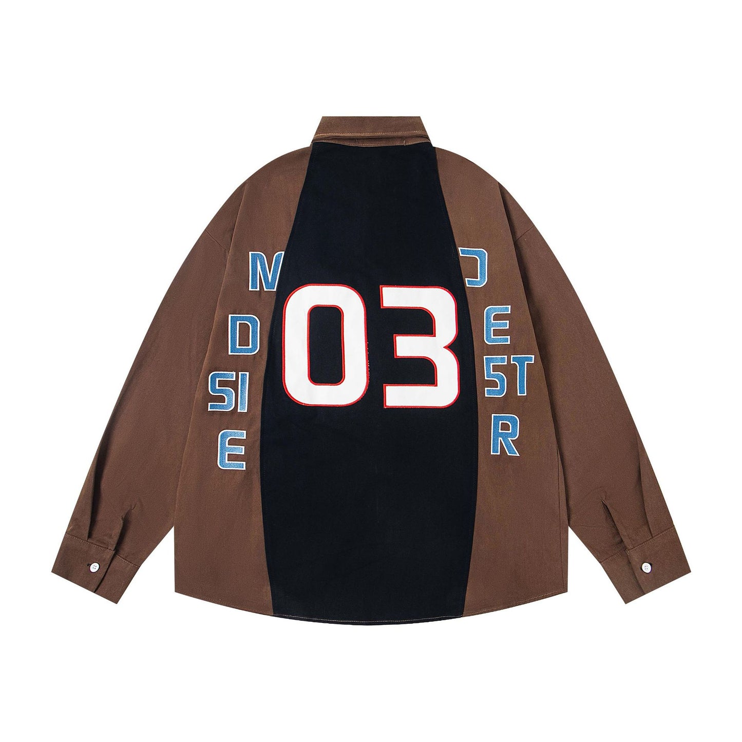 UNIKCOSA Velora Color Block Cartoon Print Loose Shirt 💫