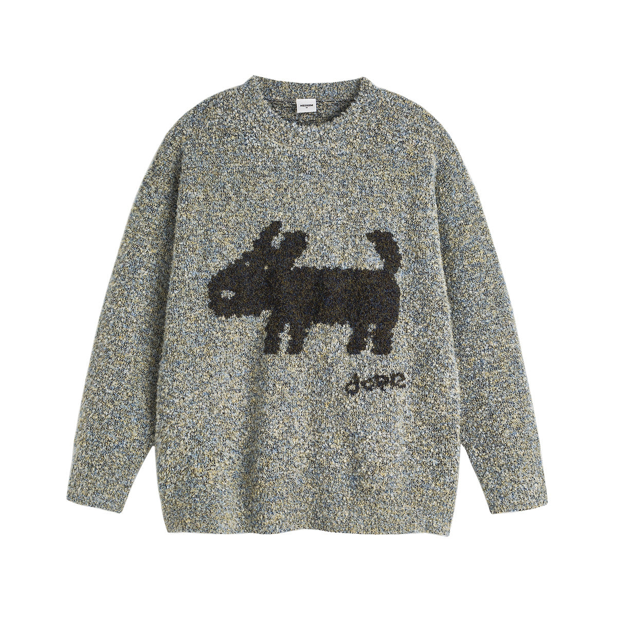 UNIKCOSA UrbanSoul Dog Jacquard Loose Unisex Sweater 💫