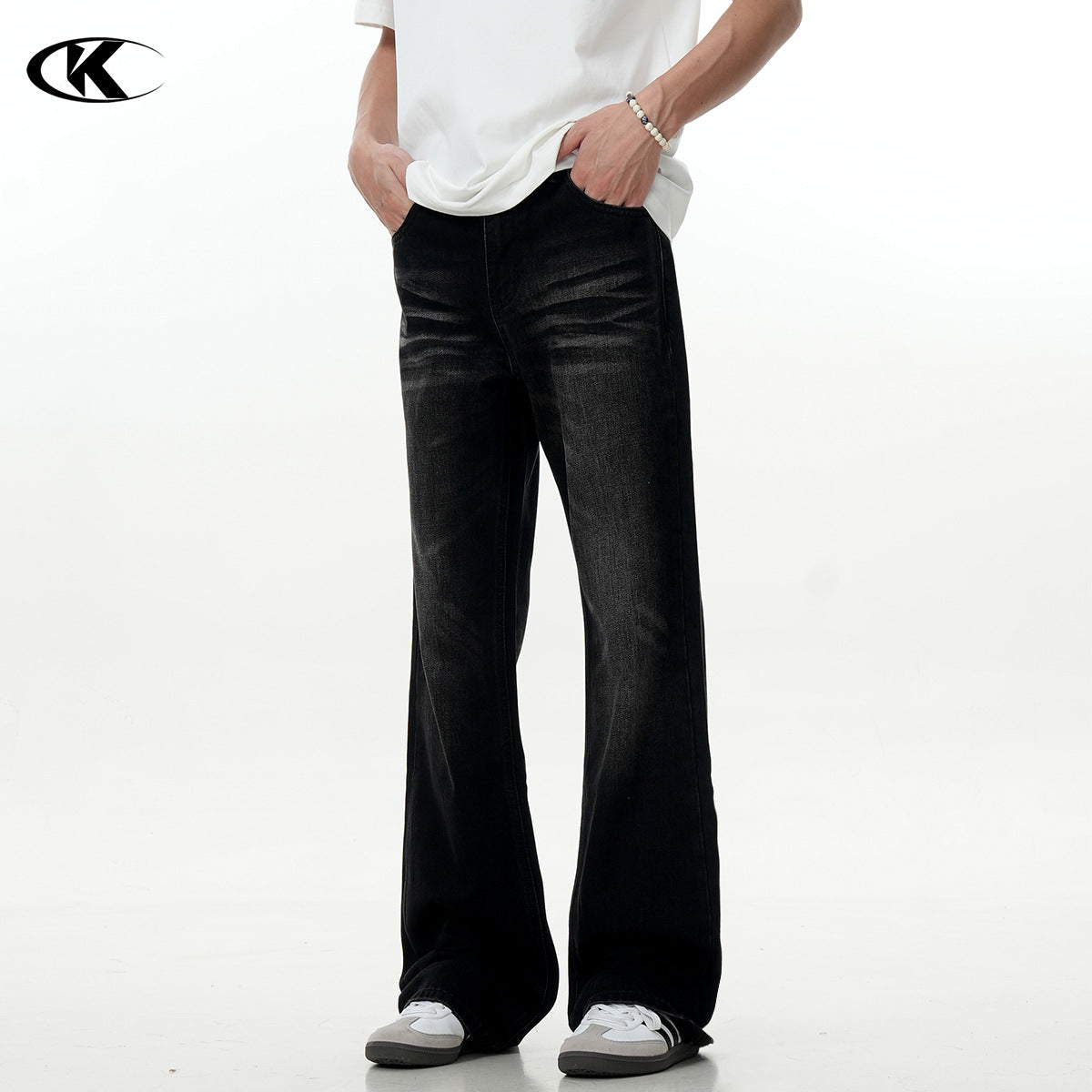 UNIKCOSA NoirFit NoirFlare Denim Washed Black Women 💫