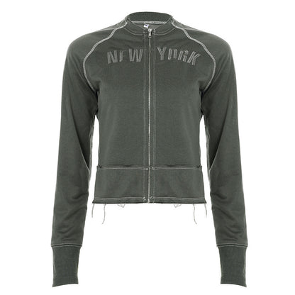 UNIKCOSA UrbanSoul Letter Print Patchwork Hoodie 💫