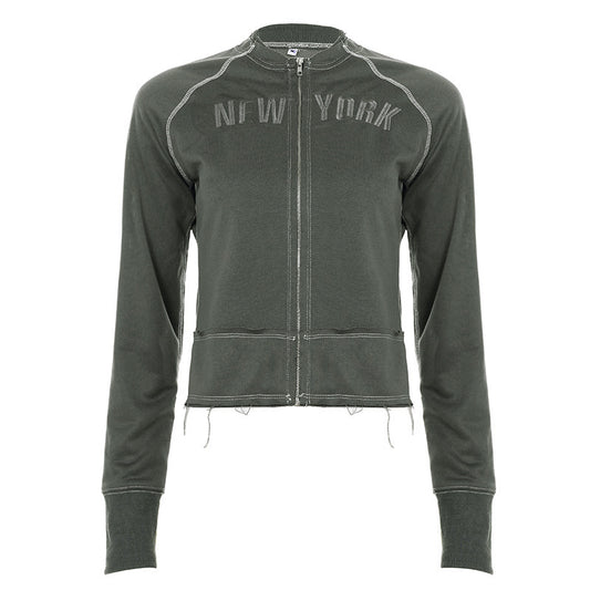 UNIKCOSA UrbanSoul Letter Print Patchwork Hoodie 💫