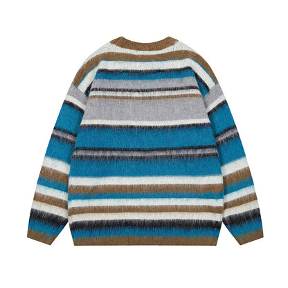 UNIKCOSA UrbanSoul Striped Color Block Knit Sweater 💫